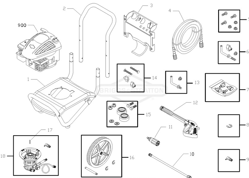 Troy-bilt Pressure Washer 020245 Parts 1-888-279-9274